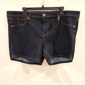 Fade to Blue dark wash denim shorts size 20W